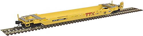 Atlas 50005301 N 40' Rebuilt Well Car TTX 459214 (Yellow)