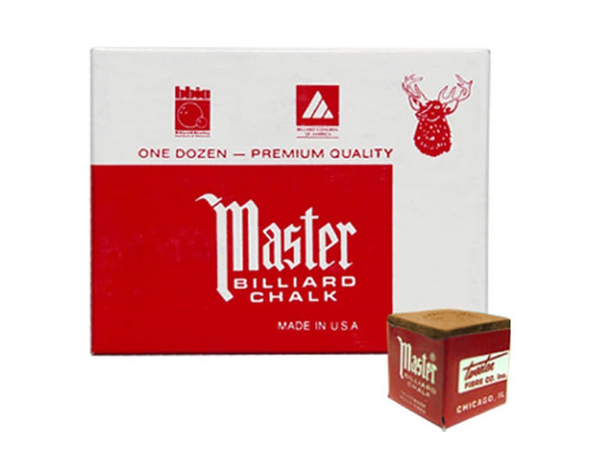 Masters Gold/Tan Cue Chalk - 2 Dozen/24 Pieces