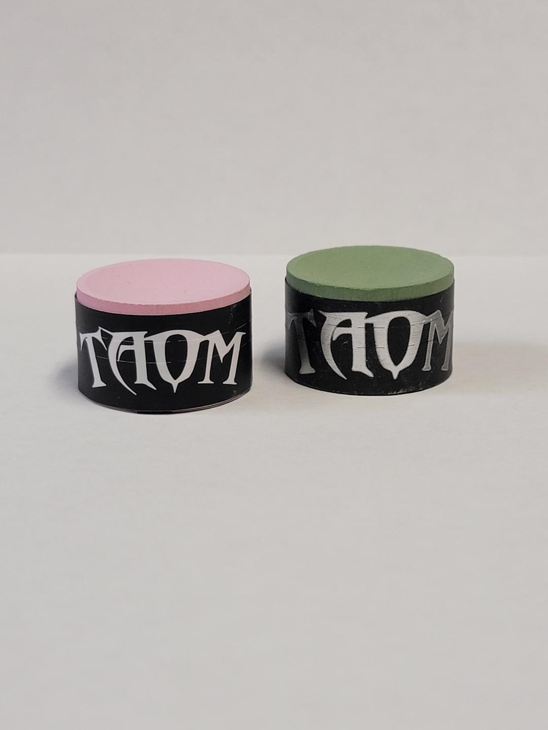 Taom V10 & Pyro Pink Professional Pool/Billiard Cue Chalk - 2 Pieces