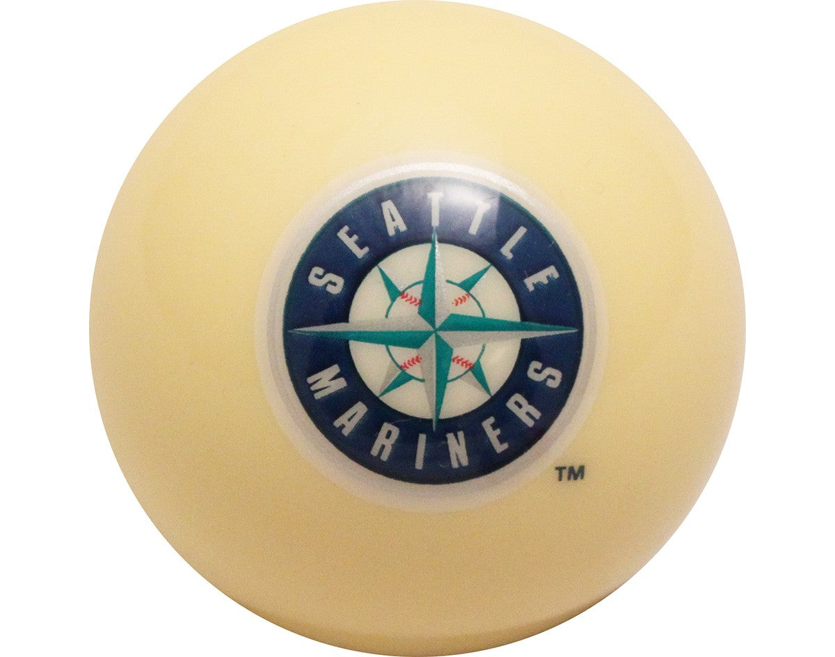 MLB Imperial Seattle Mariners Pool Billiard Cue/8 Ball - White - Old Style