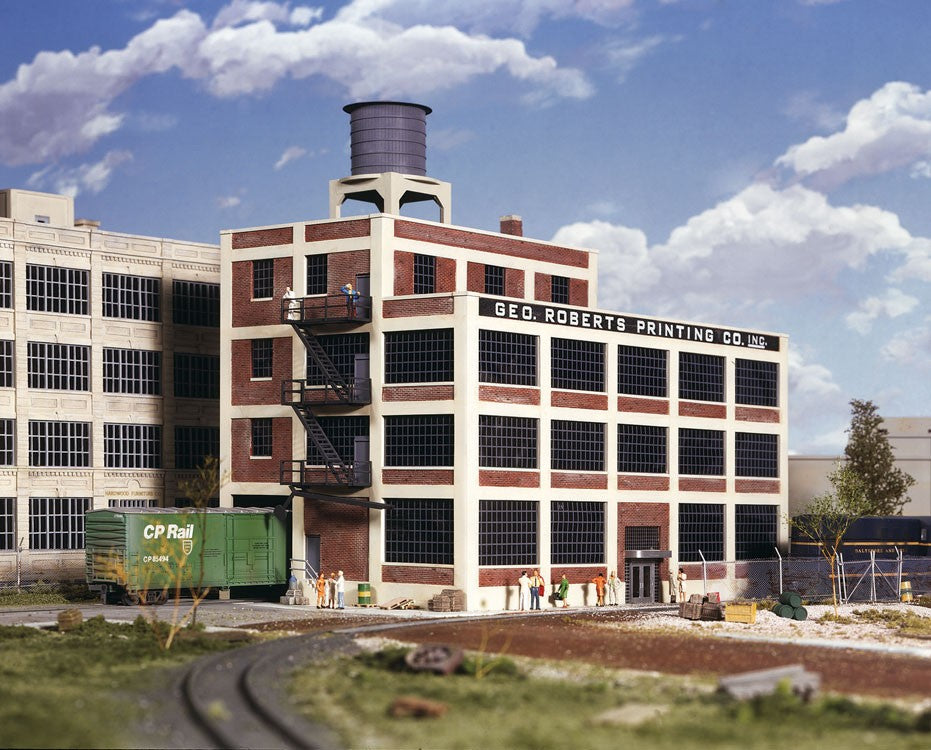 Walthers Cornerstone HO Scale Building Kit George Roberts Printing Company