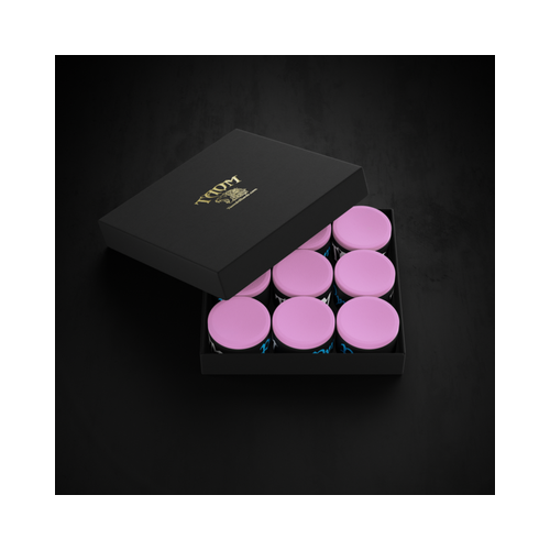 Taom Pyro Pink Edition Professional Pool/Billiard Cue Chalk - 9 Pieces