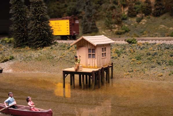 Walthers SceneMaster HO Scale Laser-Cut Wood Kit Fishermans Shanty