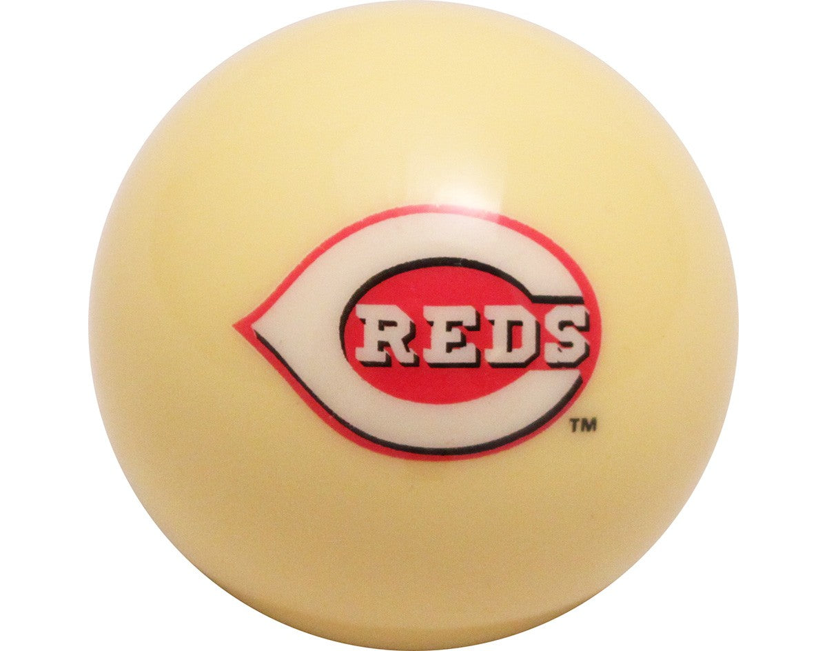 MLB Imperial Cincinnati Reds Pool Billiard Cue/8 Ball - White - Old Style