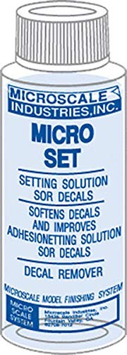 Microscale Model Railroad/Train Decal Micro Set Solution/Remover 1oz Bottle(104)