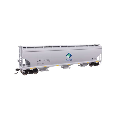 Walthers HO Scale 60' NSC 5150 3Bay Covered Hopper Archer Daniels Midland #52235
