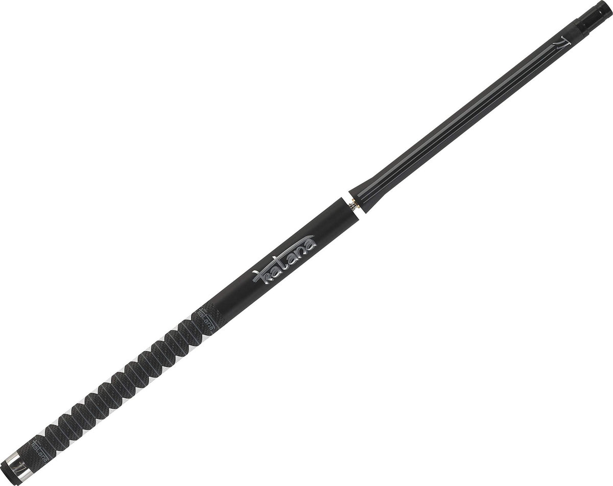 KATANA KATBJ01 Break Jump Pool Cue - Matte Black Finish with Grey Stripes and Reflective Logos - 25oz