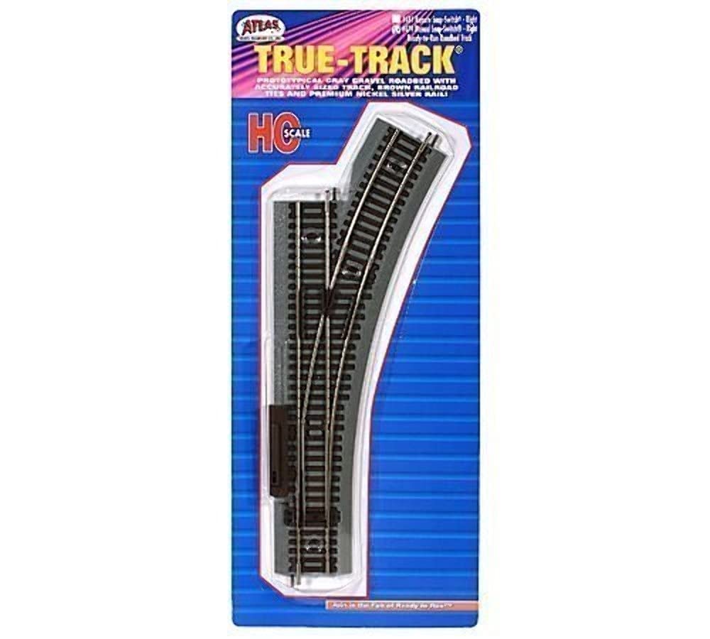 True-Track Snap Manual Switch Right HO Scale Atlas Trains