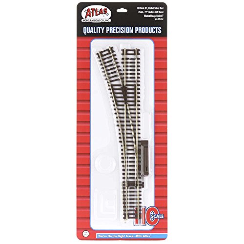 Atlas - HO Code 83 22" Manual Left-Hand Switch