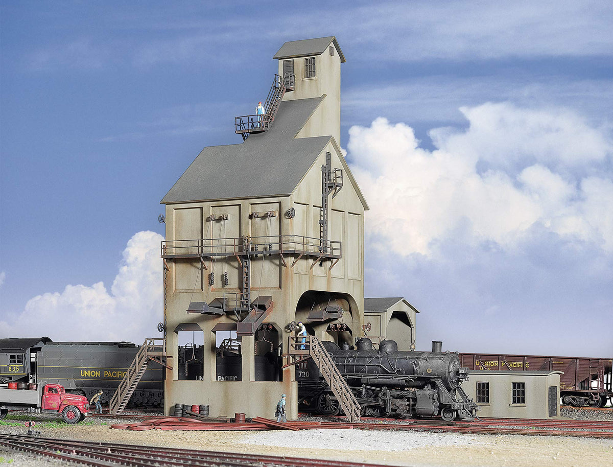Walthers Cornerstone Series Kit HO Scale Modern Coaling Tower Grey, 8