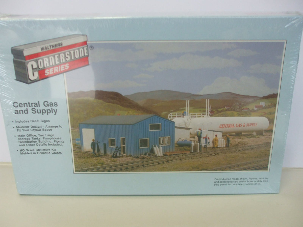 Walthers Cornerstone HO Scale Building/Structure Kit Central Gas & Supply