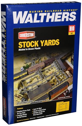 Walthers Cornerstone Stock Yards-2 Pens 933-3047 HO Scale Model Railroad - Structure Kit