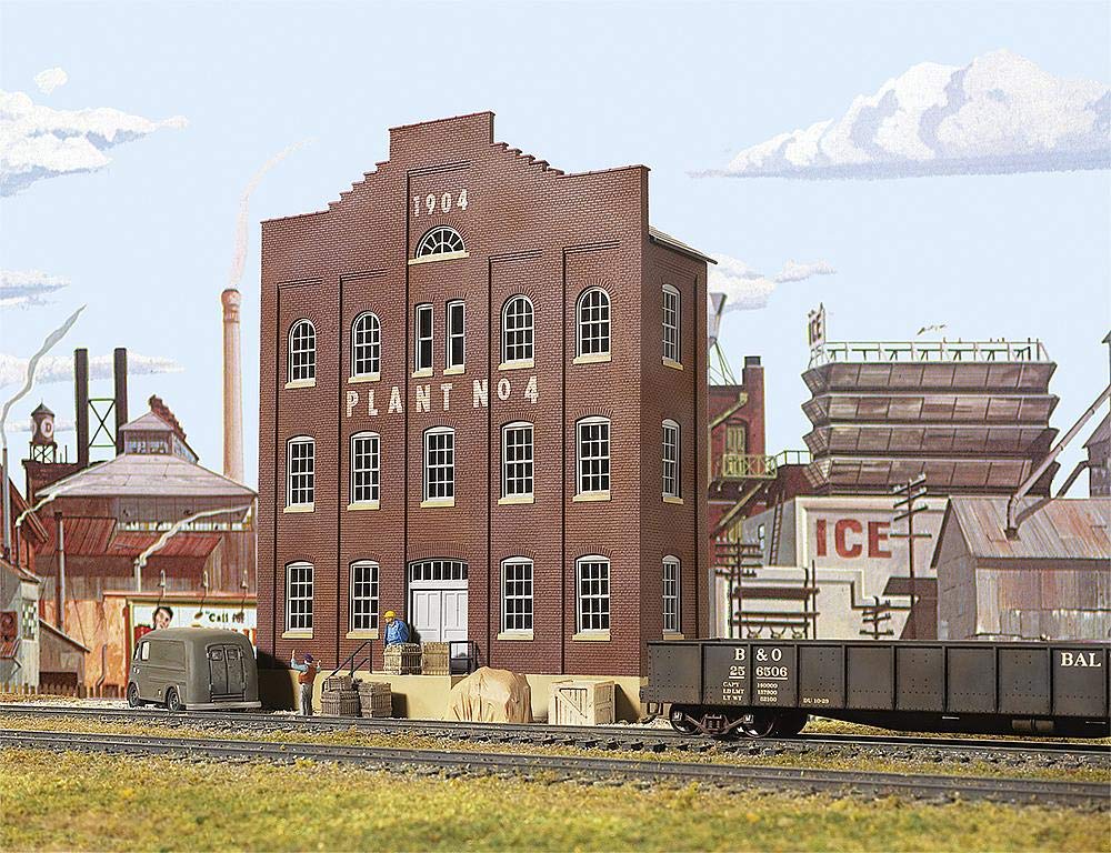 Walthers Cornerstone Series Kit HO Scale Plant No. 4 Background Building