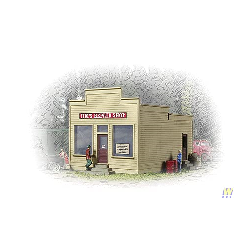 Walthers Cornerstone Series Jim's Repair Shop N Scale Building