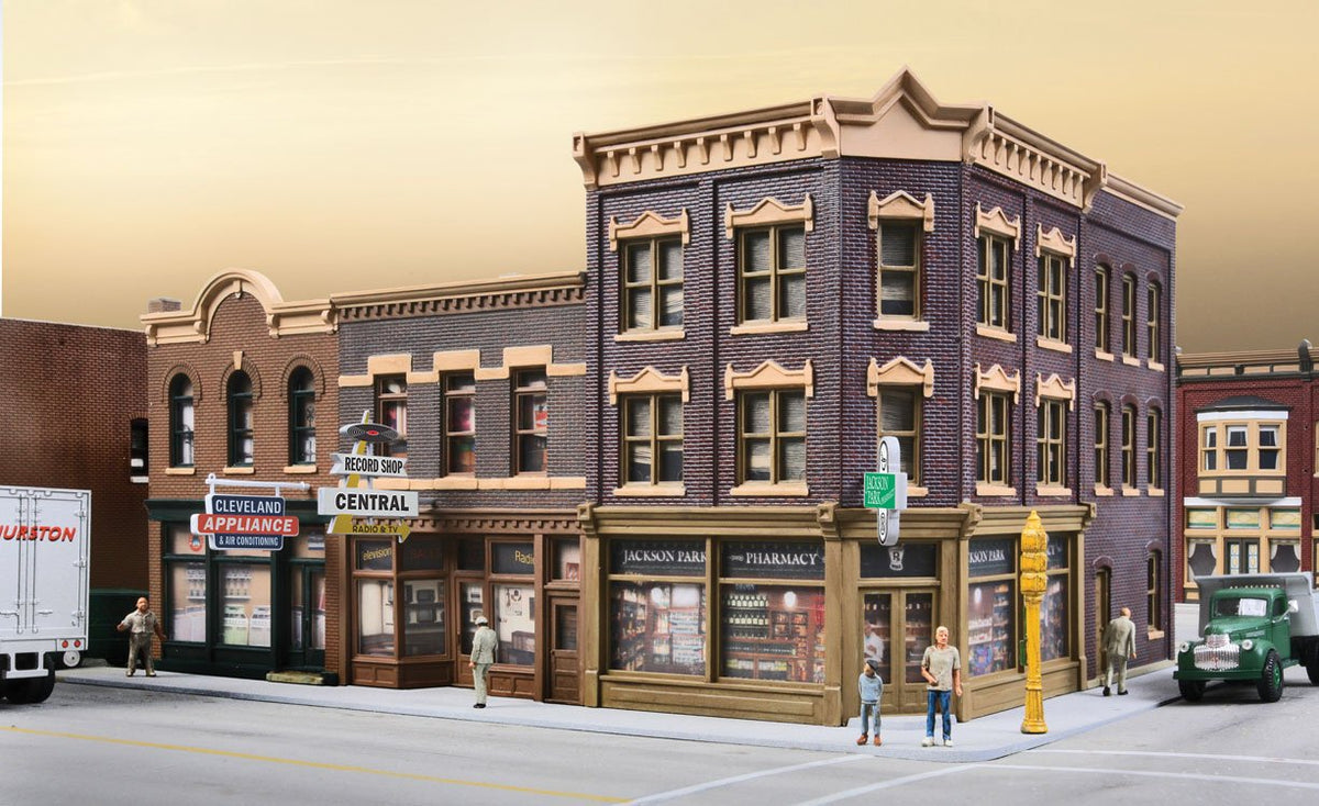 Walthers Cornerstone HO Scale Building/Structure Kit Merchant's Row V