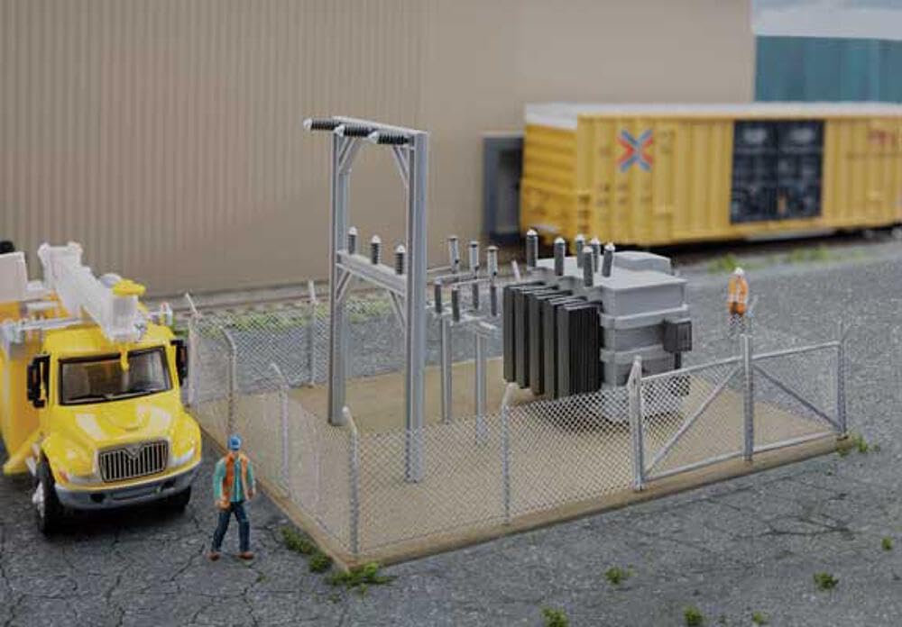 Walthers Cornerstone Small Substation 933-4175 HO Scale Model Railroad - Structure Kit
