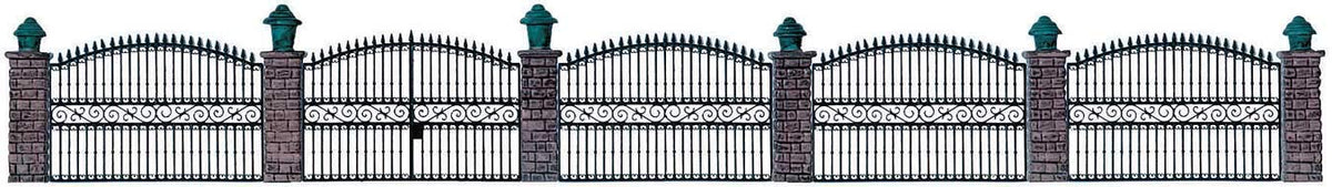 Walthers Cornerstone HO Scale Building/Structure Kit Wrought Iron Fence
