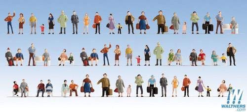 Walthers HO Scale Passengers On the Platform(60-Pack)