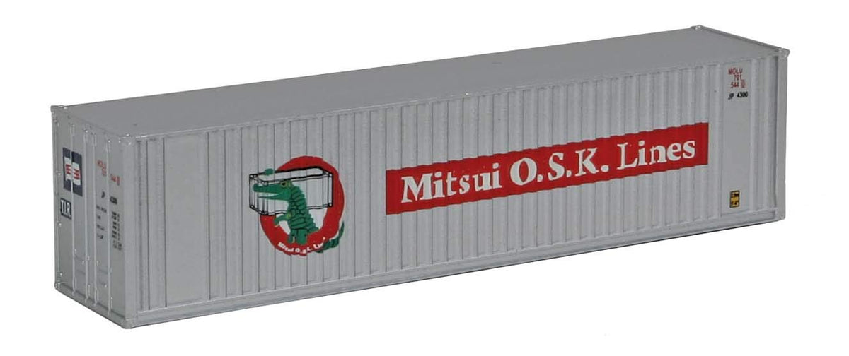Walthers SceneMaster N Scale Model of Mitsui OSK 40' Hi Cube Ribbed Side Container