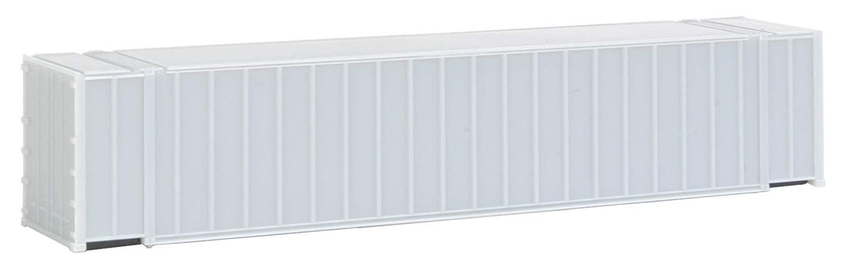 Walthers SceneMaster HO Scale Model of Undecorated 48' Ribbed Side Container