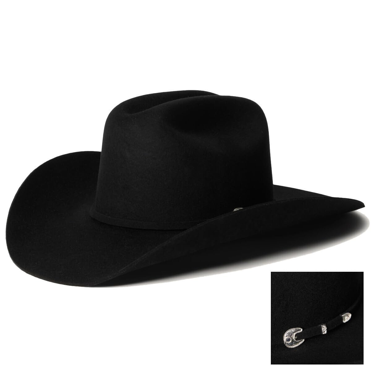 Stetson SBCRAL-7540, Color: Black, Size: 7 1/4 (SBCRAL-75400772)