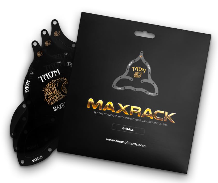 Black Max Rack Template for Pool/Billiards - 8 Ball