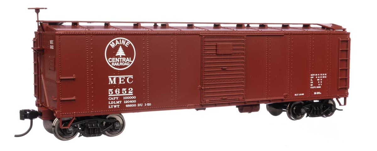 Walthers Mainline 910-40965 HO Scale 40' Early X29 Boxcar - Ready to Run - Maine Central #5652