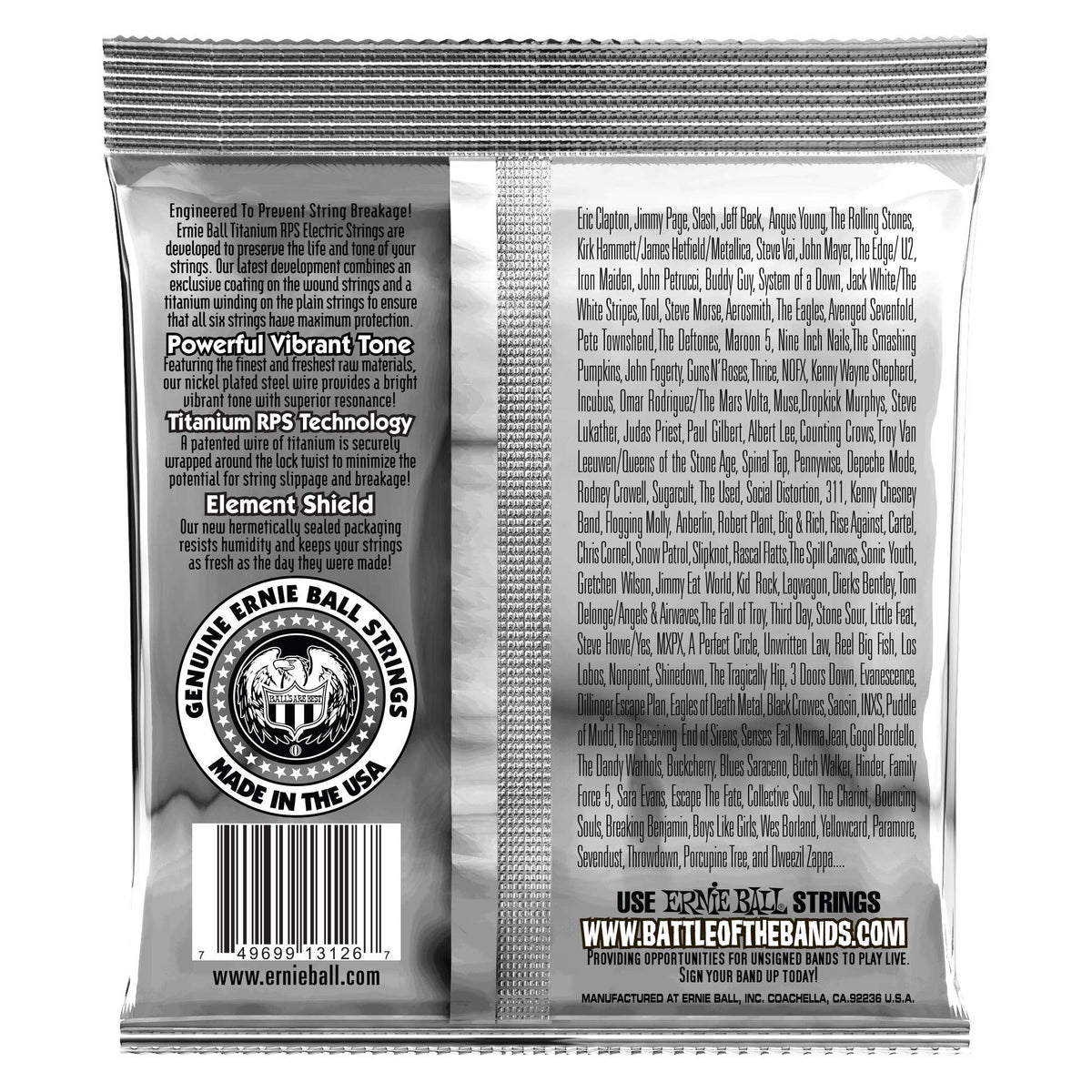 Ernie Ball Coated Not Even Slinky Electric Guitar Strings, Lot of 2 Sets, P03126 ^2