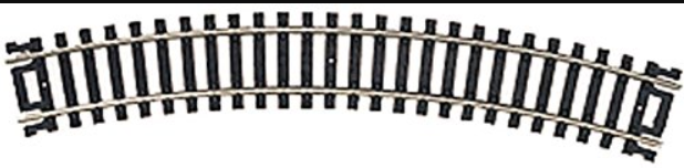 HO Code 100 15" Radius Snap Track