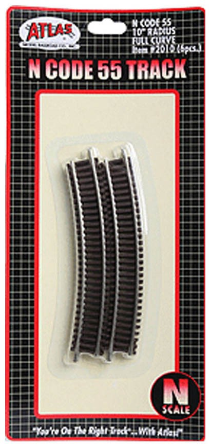 Atlas Trains 2010 N Code 55 10 Radius Curve 6