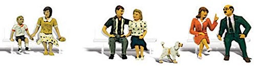 Woodland Scenics Sitting & Walking (Benches Not Included) HO Scale