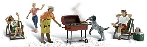 Woodland Track H0 - Figures at Barbecue