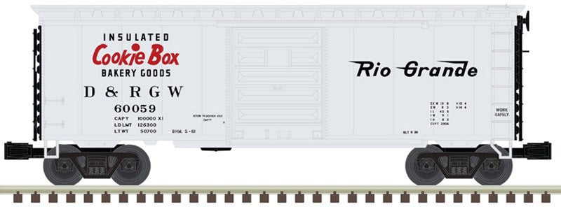 Atlas O Scale 40' PS-1 Boxcar (3-Rail) Denver Rio Grande Western/DRGW #60022
