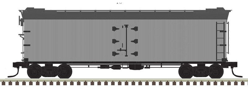 Atlas O Scale 40' Rebuilt Wood Reefer (2-Rail) Undecorated