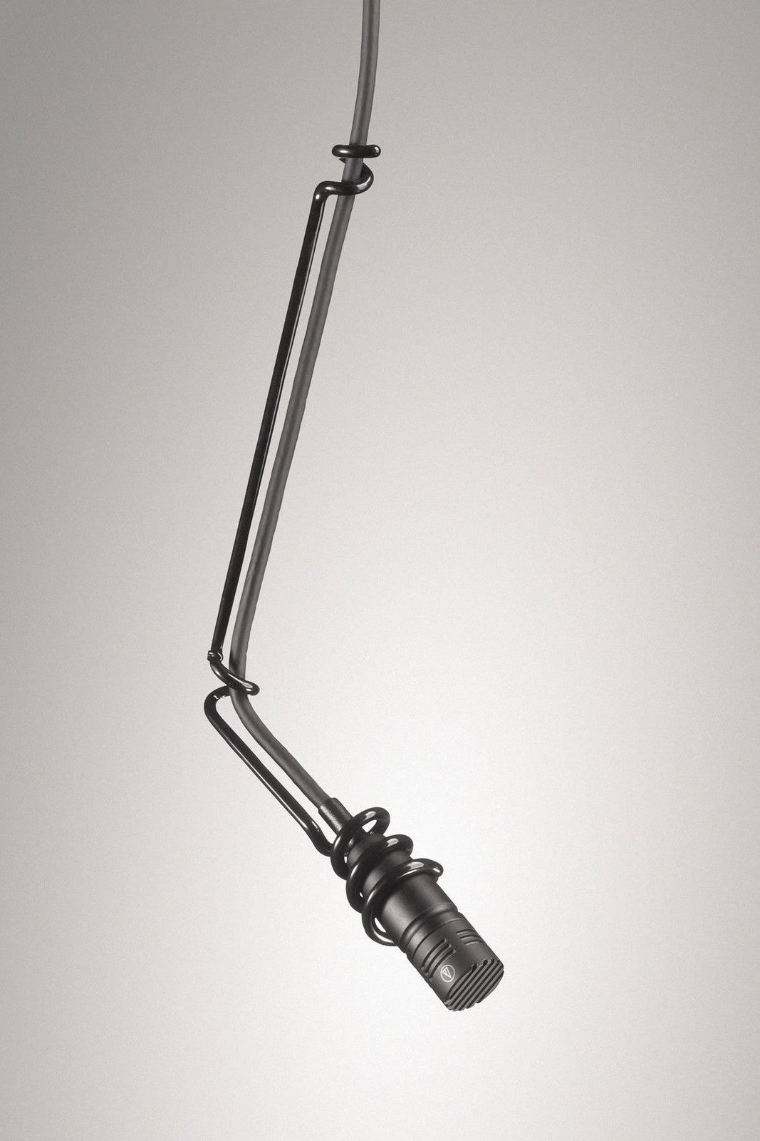 Audio-Technica U853R Cardioid Condenser Hanging Microphone 250 Ohms, Low Profile Design, Black