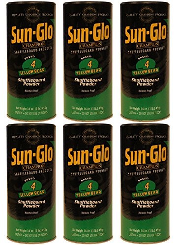 Sun-Glo Speed #4 Shuffleboard Table Powder Wax - 6 Cans