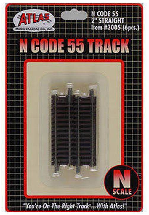 Atlas Model 2005 Code 55 2 Straight Track (6) N ATL2005