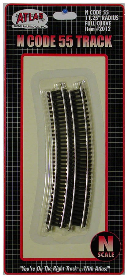 Atlas Model 2012 Code 55 11-1/4 Radius Full Curve (6) N ATL2012