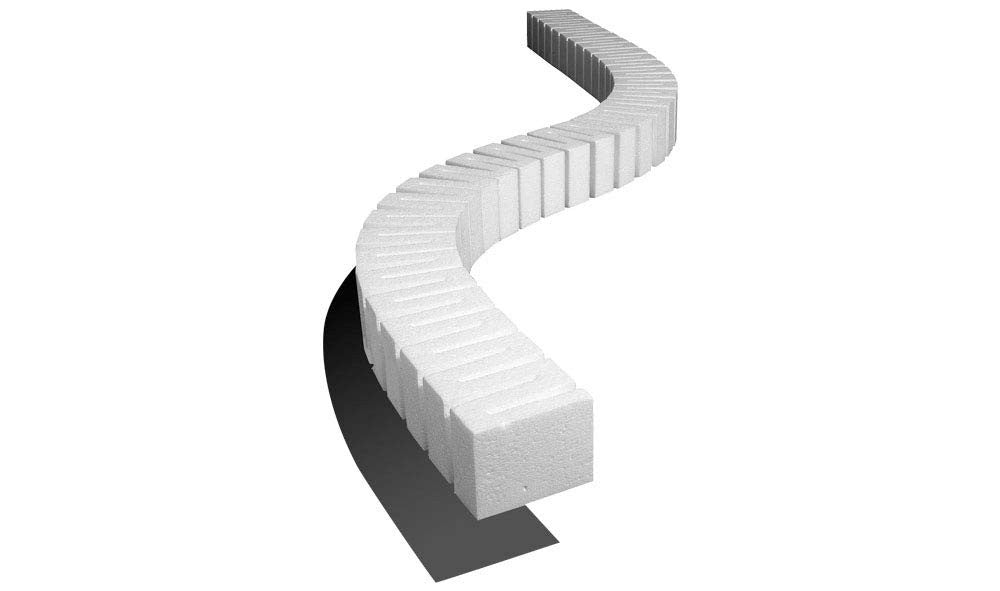WOODLAND SCENICS ST1408 2 Riser 2' each (4) WOOU1408