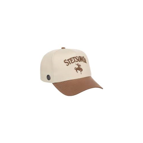 Stetson Co Rodeo Bronco Ball Cap - Ivory/Brown