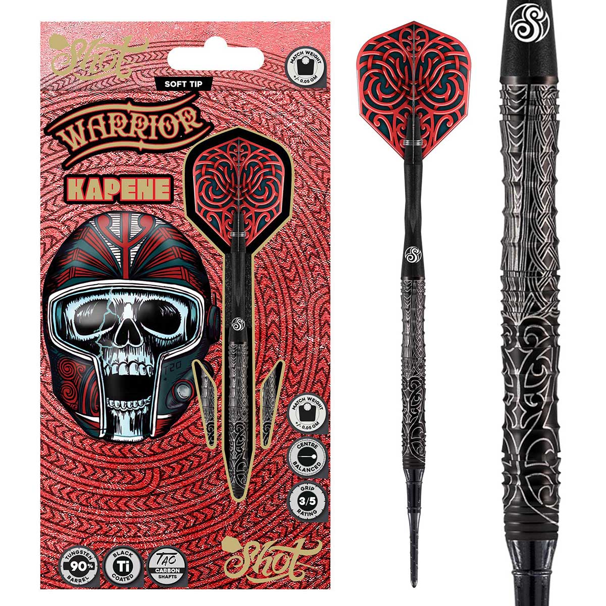 Shot! Warrior Kapene Soft Tip Darts - 20g