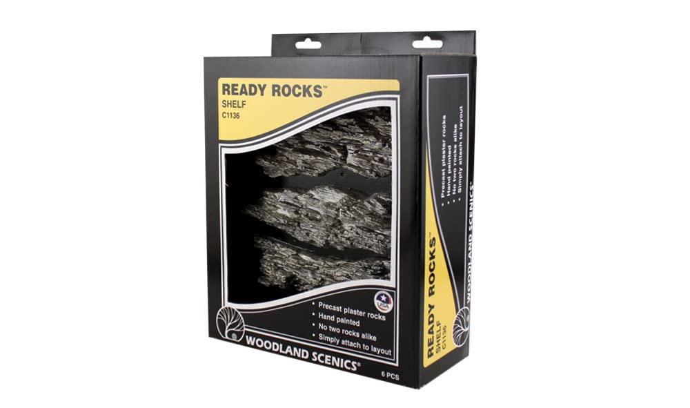 WOODLAND SCENICS C1136 Ready Rocks Shelf Rocks by Woodland Scenics