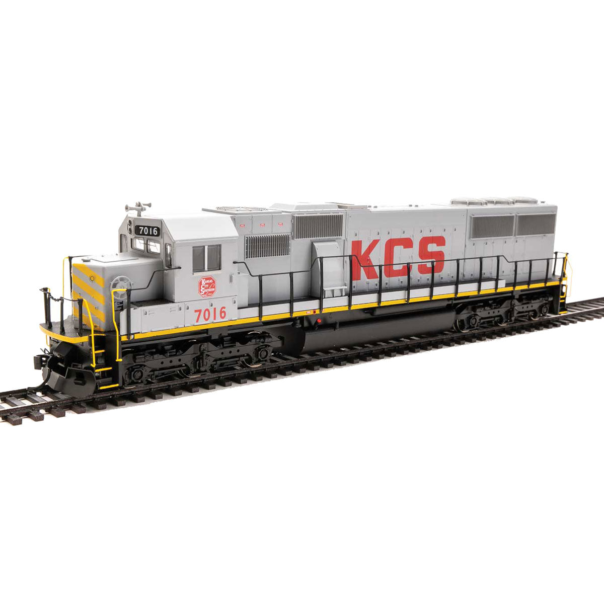 Walthers HO Scale EMD SD50 (Standard DC) Kansas City Southern/KCS (Gray) #7016