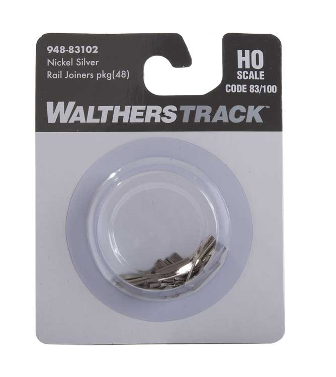 Walthers Code 83 or 100 Nickel-Silver Rail Joiners (48)