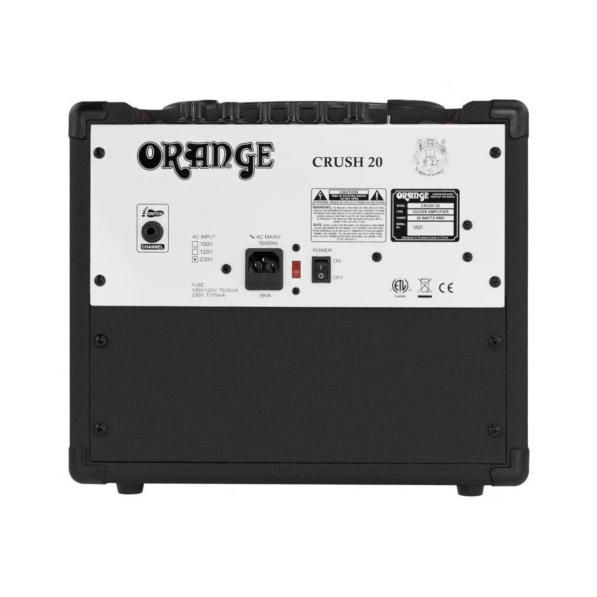 Orange CRUSH20 20w 8" Speaker Solid State Amplifier Amp Combo - Black