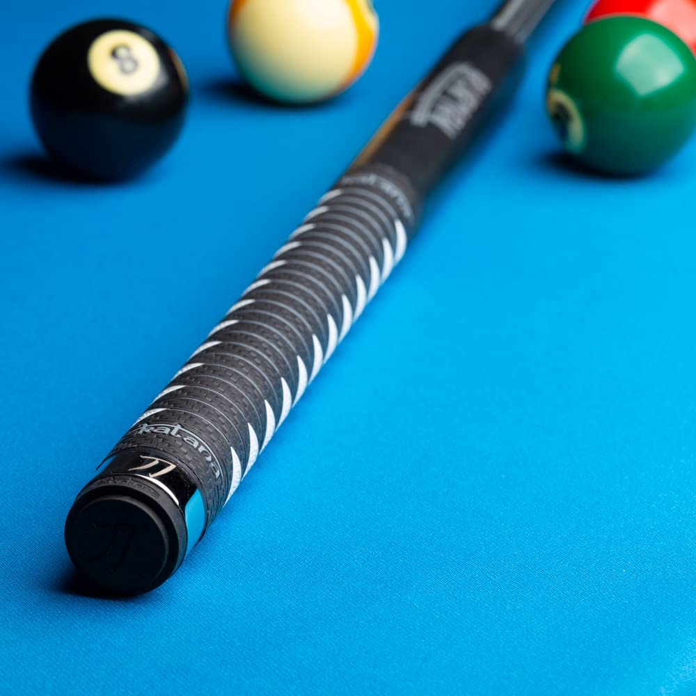KATANA KATBJ01 Break Jump Pool Cue - Matte Black Finish with Grey Stripes and Reflective Logos - 25oz