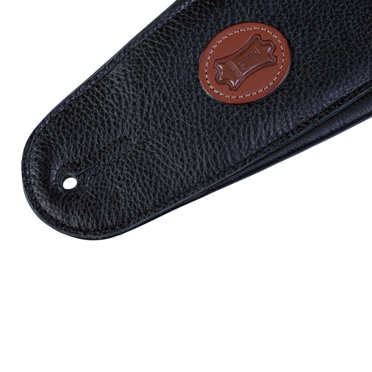 Levy's Leathers Signature Legacy Series 4.5" Garment Leather Guitar Strap, Black (MSS2-4-BLK)