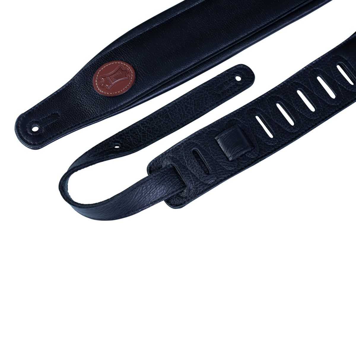 Levy's Leathers Signature Legacy Series 3" Garment Leather Guitar Strap, Black (MSS2-BLK)