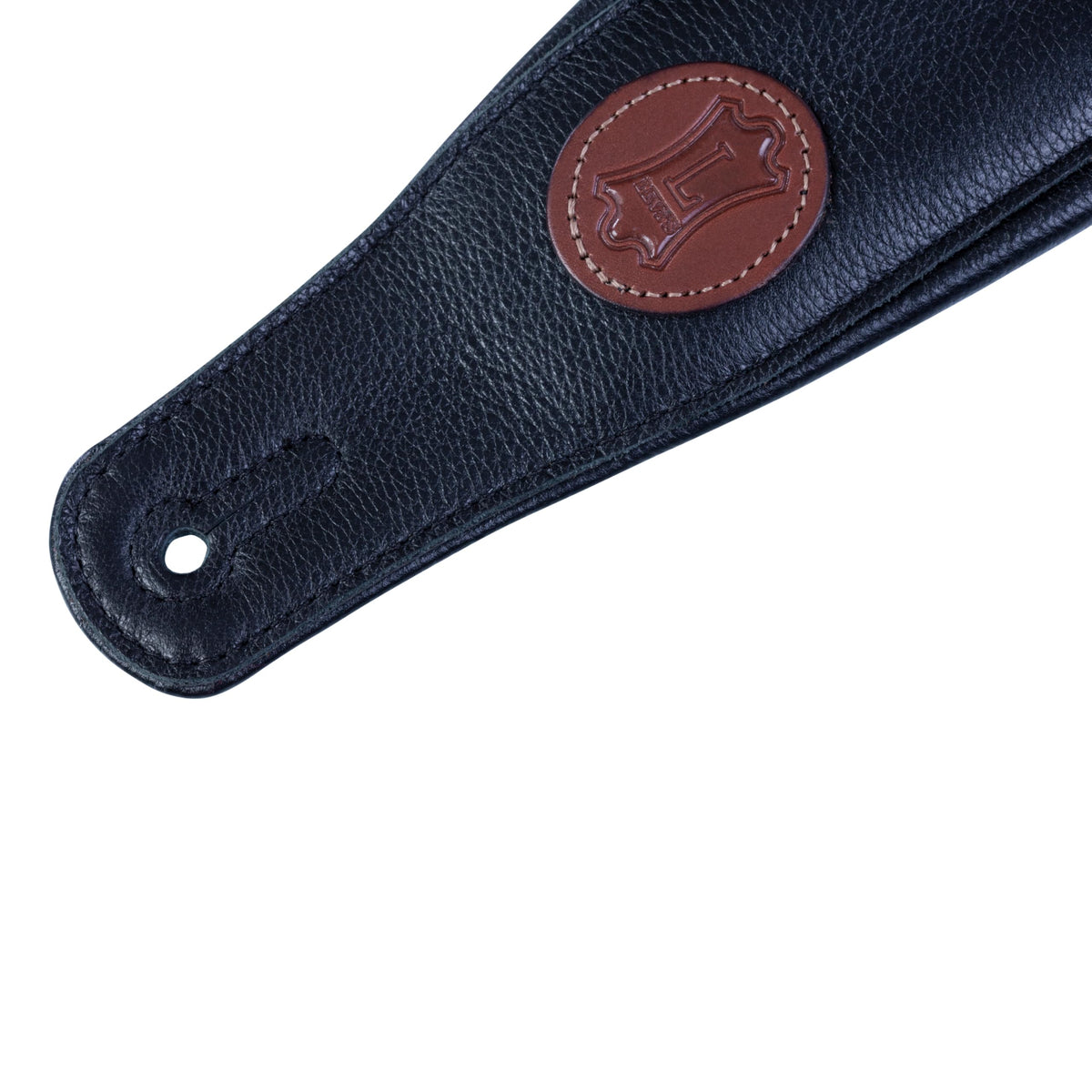 Levy's Leathers Signature Legacy Series 3" Garment Leather Guitar Strap, Black (MSS2-BLK)
