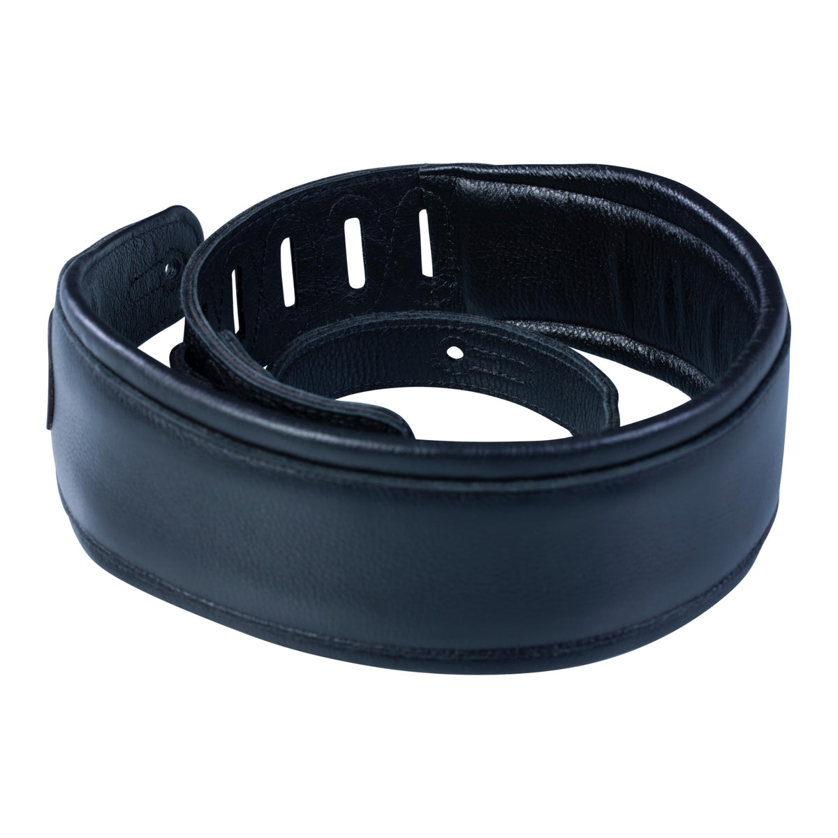 Levy's Leathers Signature Legacy Series 3" Garment Leather Guitar Strap, Black (MSS2-BLK)